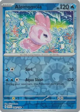 Scarlet & Violet Alomomola #48/198 reverse holo